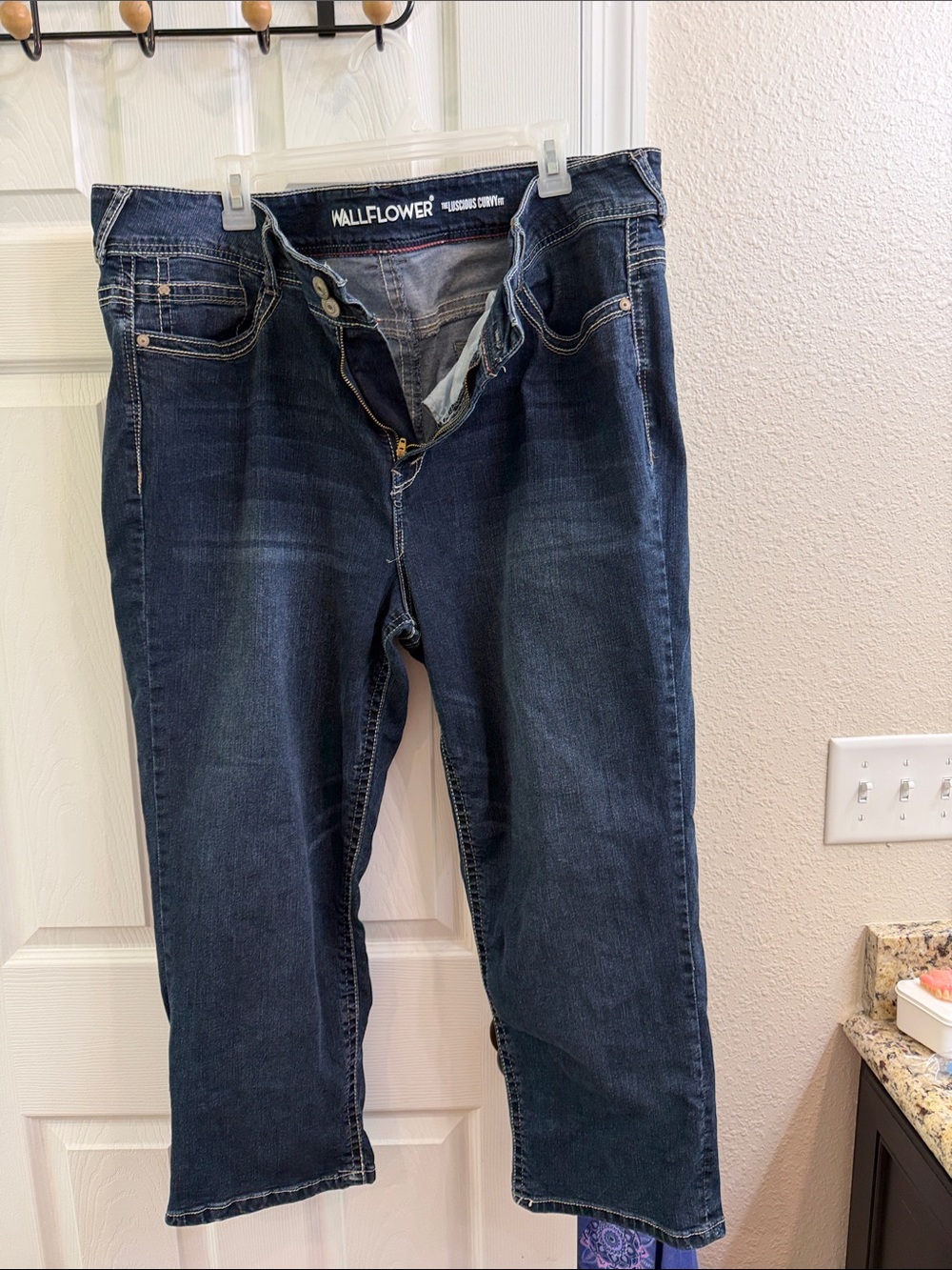 Wallflower Women's Dark Indigo Bootcut Jeans